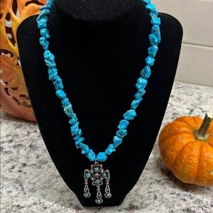Turquoise and Sterling Necklace